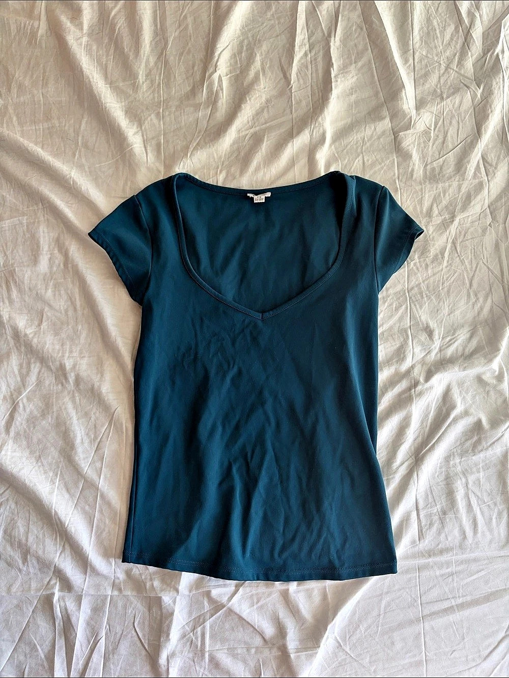 Garage Blue Short Sleeve Top Size Small Like New